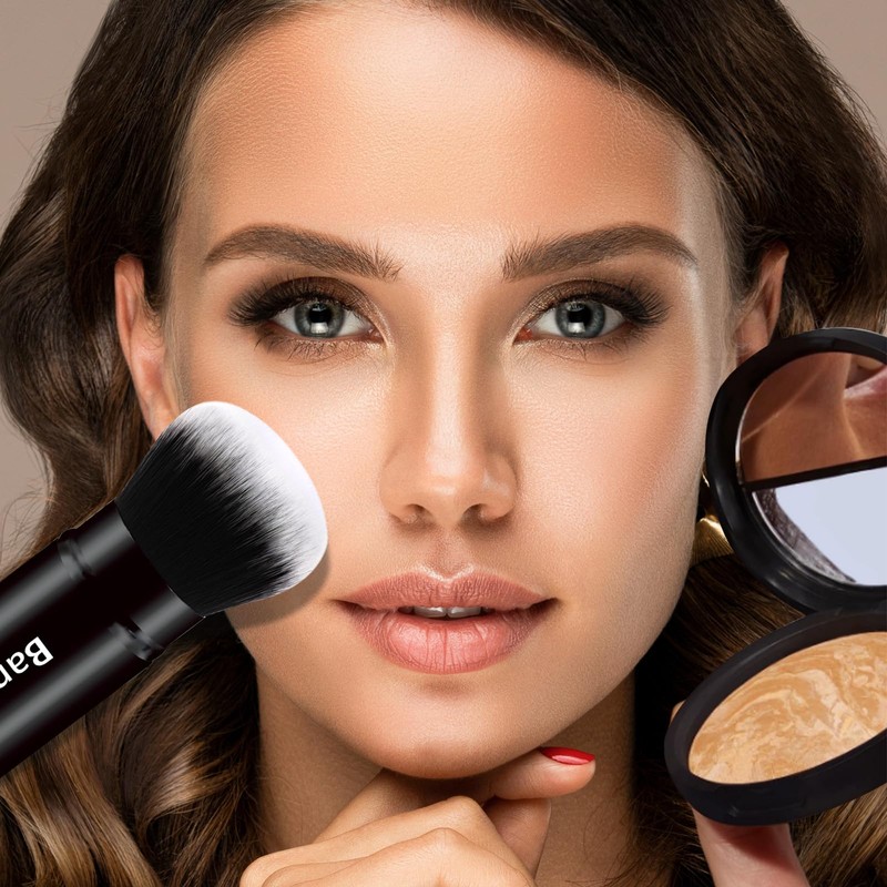 NOVIIML rush Kabuki Face Brushes Retractable Travel Blush Brush Portable