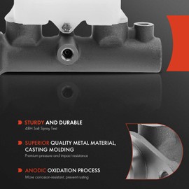 A-Premium Brake Master Cylinder with Reservoir and Cap Compatible with Honda Vehicles - Civic 1996 1997 1998 1999 2000 - Replace OE# 46100S04A11, 46100S04A12