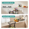 Ocyfym 4 Tier Kitchen Vegetable Storage Cart Fruit Basket with