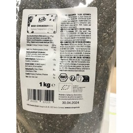 KoRo - Organic chia seeds 1 kg - natural superfood - from controlled organic cultivation and without additives