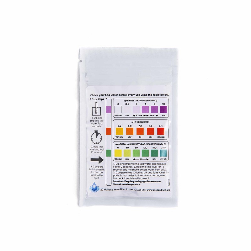 150 Dip 3-in-1 Test Strips Blue Sparkle for Ground Pool