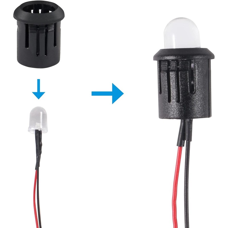 ATNSINC 26pcs/Set DC 12V LED Diodes 10mm LED Light Lamp