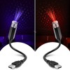 Hortsun 2 Pack USB Star Projector Night Light Adjustable Romantic