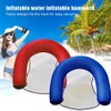 U Seat Inflatable Pool Lounger with Comfortable Sling Seat Folding
