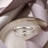 Ever Faith Dainty Double Heart Rings for Mother's Day/Valentines Day/Christmas,