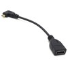 Audio Fan Micro HDMI Converter Cable, 90 Degree Right Angle,