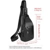 Leather Sling Bag Purse Chest Shoulder Backpack,Crossbody Bags for Men