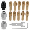 YENOVO 25 Pcs Drill Chuck Collet Set Compatible with Dremel