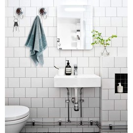 MaxHold Suction Screw 2 Pack Double Robe Hooks - Attach No Drilling - 2 Pieces Bathrobe Towel Hooks - Stainless Steel - Kitchen & Bathroom Storage - Set of 2