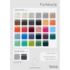 Eco felt cushion suitable for Norman Copenhagen shape chair (with or without armrest) – underside grey with non-slip coating – 29 colours.