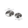 FACKELMANN FCK12306 2 Stainless Steel Cover Plates, Silver, 21 x