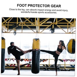 KICHOUSE 2pcs Knitted Fabric Foot Protector Gear Ankle Brace Support for Outdoor Sports