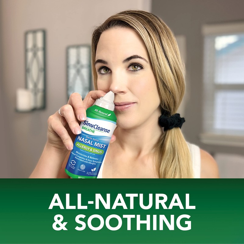 SinuCleanse Allergy & Sinus Sterile Saline Nasal Spray, Ultra Fine