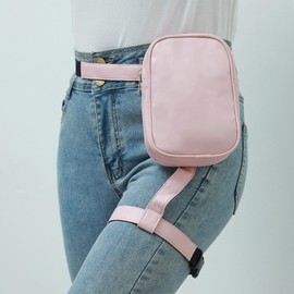 Thigh Bag, Waterproof Leg Bag, Leg Bag, Motorcycle Bum Bag, Belt Bag, Men Women, Bum Bag for Hiking, Tactical Waist Bag, Leg Straps Waist Bag for Hiking Camping, pink, Unisex