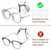 HARFINGTON 5 Pairs Eyeglass Nose Pads 3.2mm Thickness Silicone Adhesive