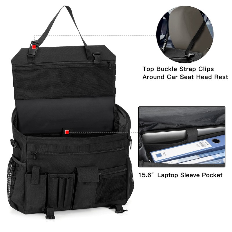 Trunab Patrol Bag, Car Front Seat Organizer, Police Duty Bag