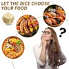2 PCS Wooden Food Decision Dice Valentines Date Night Dice