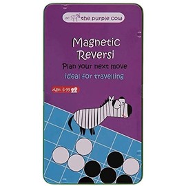 The Purple Cow- Magnetic Reversi Game. Travel Size Board Game Set for Kids