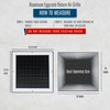 Fits 12x12 Duct Opening | Aluminum Eggcrate Return Air Grille