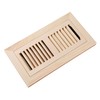 Homewell Hickory Wood Floor Register, Flush Mount Floor Vent Cover,