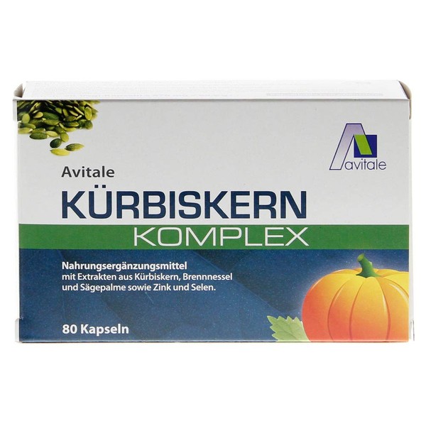 Avitale Pumpkin Seed Complex Capsules, 80 Pieces, 1er Pack (1 x 70g)