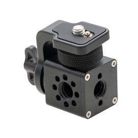 HangTon Monitor Mount for ARRI Hi5 DJI Focus Pro Handheld Unit to SmallHD Atomos 360° Tilt Rotatable 1/4"-20 3/8"-16 Threaded Screw Black