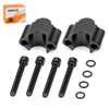 7/8" Heavy Duty Black Handlebar Risers 30mm Height for Motorcycle