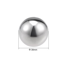 sourcing map 38mm(1.5") Dia 304 Stainless Steel Hollow Ball for Home Garden Decoration 4pcs