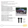 Aramox Cam Phaser Lockout Kit Para Ford 5.4 3v, Cam Phaser