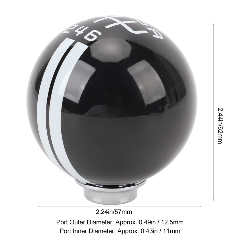 Gear Shift Knob with 3 Adapters Comfortable Grip 6 Speed