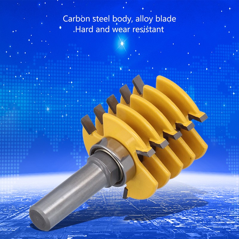 1/2in Shank Router Bit Finger Joint Woodworking Alloy Blade Chisel