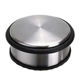 Sumnacon - Tope de piso resistente para puerta sin necesidad de taladro, tope de puerta de acero inoxidable duradero con goma antideslizante - Cuña de