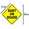 Baby on Board Magnetic Car Sign 15 x 15 cm