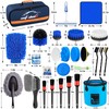 AUTODECO 32Pcs Car Detailing Brush Set, Car Detailing Kit, Auto