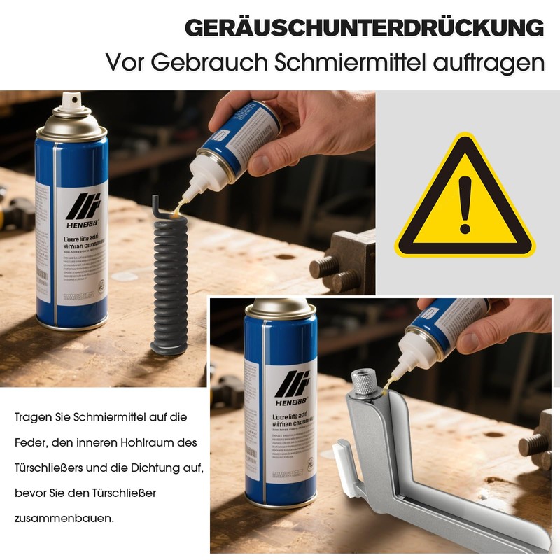 Door Closer No Drilling, MARIE Door Closer Automatic for Light