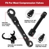 APIOLO Angle Stop Wrench Set,Professional Plumbing Tools Professional, Dual Kwik