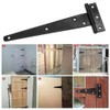 D-Orange 2 Pack T-Hinge Gate Shed Hinges 200mm/8 inch Heavy