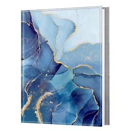 Fintie Photo Album for 8x10 Photos - 52 Pockets Premium Vegan Leather Cover Pictures Album Book, Art Portfolio Albums for Family/Wedding/Anniversary Artwork, Ocean Marble