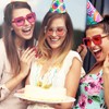 SUNOVELTIES 18 Pcs Women Sparkling Crystal Sunglasses Transparent Oversized Disco