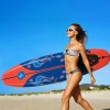 Red 6 Feet Surfboard with 3 Detachable Fins for Surfingcolor: