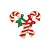 5pcs Candy Cane Pair Christmas Embellishments for Christmas Crafts and
