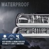 CNNELL LED Headlights Assembly Compatible with Chevy Silverado 1999-2002/ Suburban