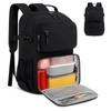 Lunch Backpack 15.6 Inch Laptop Travel Backpack with Insulated Bag