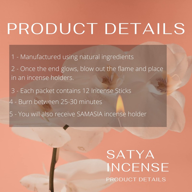 Satya Nag Champa Black Crystal Incense Sticks | x3 pack