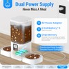 Frienhund Timed Automatic Cat Feeder 2 Cats with Slow Feed: