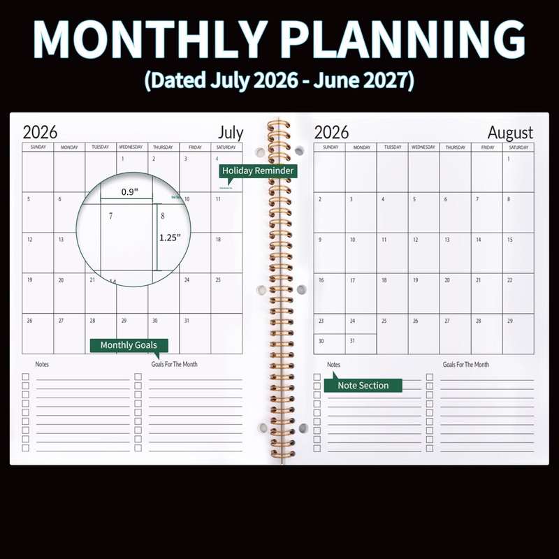 Student Planner 2026-2027 - Monthly and Weekly School Planner 2026-2027