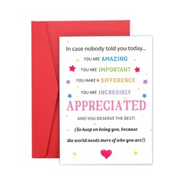 Inspirational Gift Ideas - Thank You Gifts for Women Men Friends Appreciation Gift for Coworkers Bulk Employee Appreciation Cards Boss Day Back to School Supplies for Teachers First Day of School