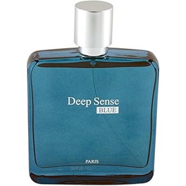 Deep Sense Blue Eau de Parfum for Men, 3.4 Ounce