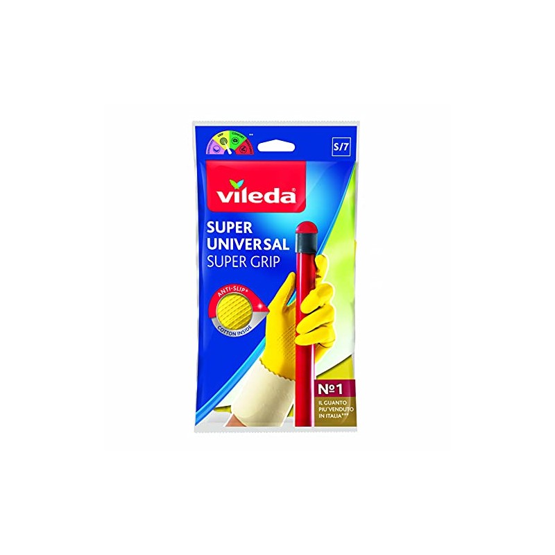 Vileda Easy Grip Rubber Gloves – Ideal For Non-Slip Household