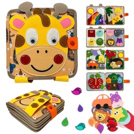 Activity Book, Generic Felt Book Children from 3 Years, Felt Book Montessori from 3 Years, Busy Book from 3 Years, Montessori Children's Toy, Busy Board Montessori Toy from 3 Years